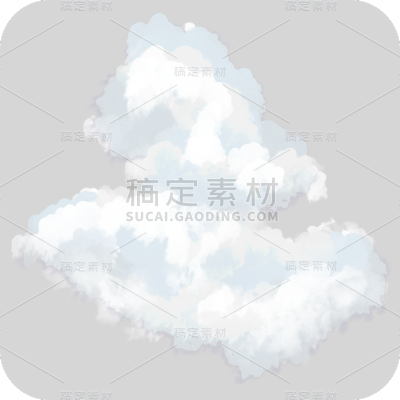 云朵样式装饰贴纸