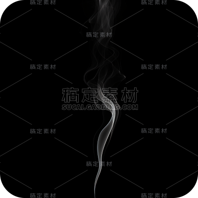写实烟雾雾气白色有色气体元素贴纸