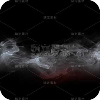 写实烟雾雾气白色有色气体元素贴纸