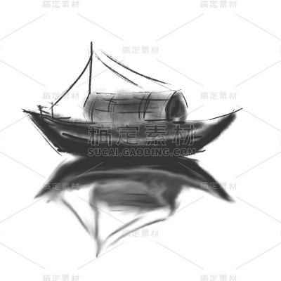 工笔画风-水墨风-山水元素