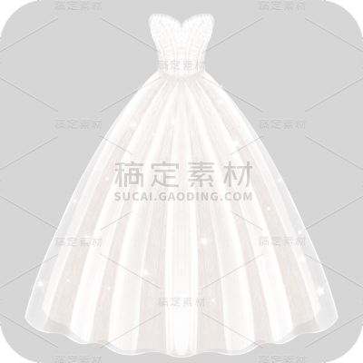 手绘-婚纱元素