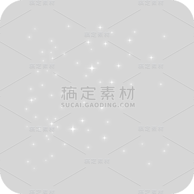 星星星光元素简约风白色贴纸