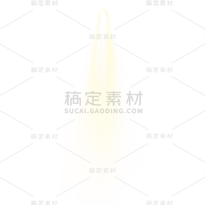 手绘-金色舞台灯光装饰元素10