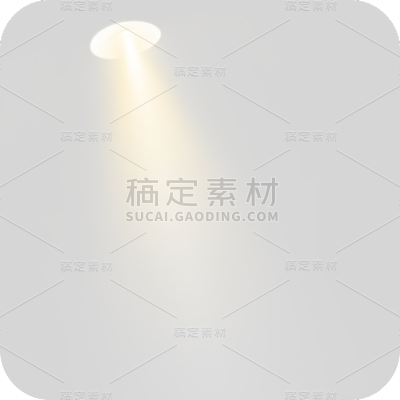 手绘-金色舞台灯光装饰元素3