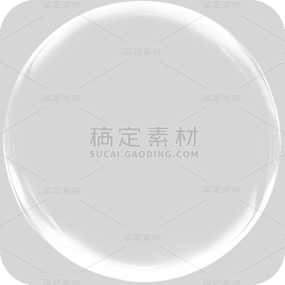 通用白色透明气泡冒泡元素贴纸