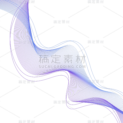 蓝色简约科技线条曲线