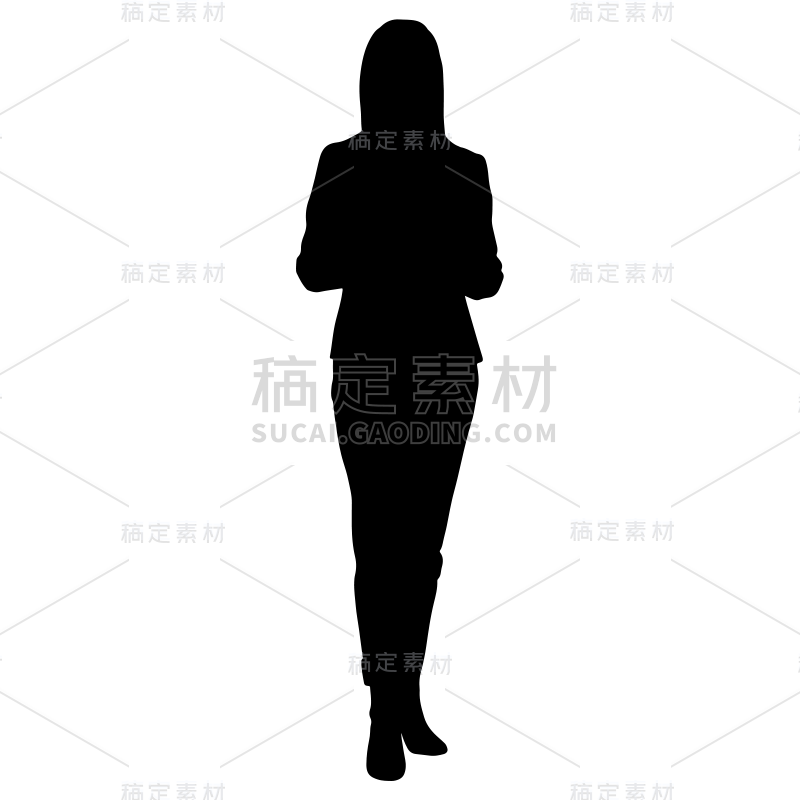 矢量-采访人物元素贴纸采访者-SVG