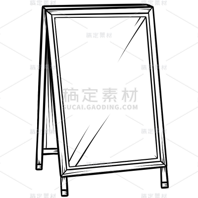 扁平-宣传工具元素-展示板