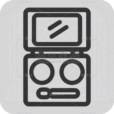 ICON-美妆icon-SVG-眼影盒