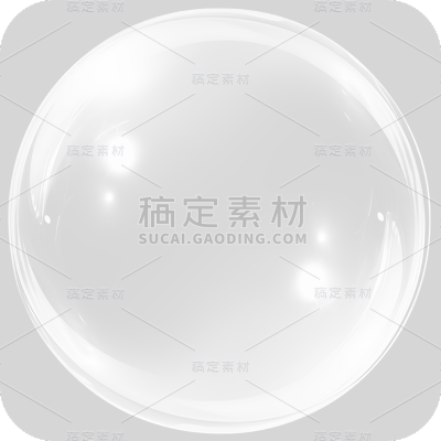 通用白色透明气泡冒泡元素贴纸