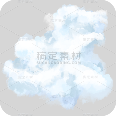 云朵样式装饰贴纸