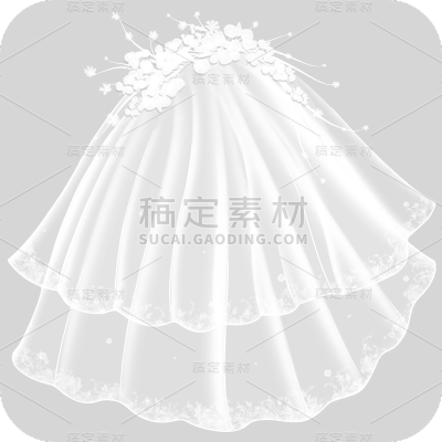 手绘-婚纱元素