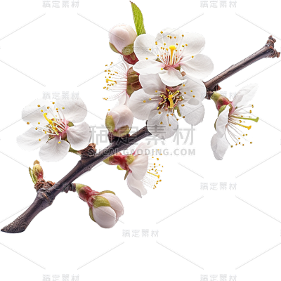 粉色梅花花朵