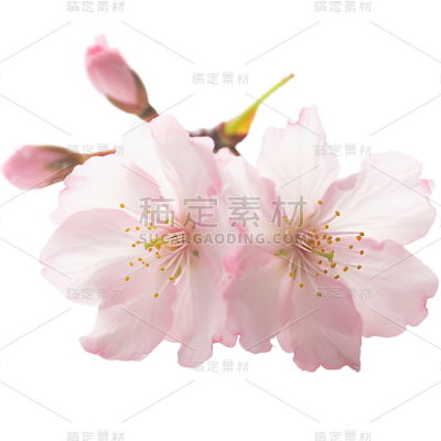 浪漫粉色樱花花朵