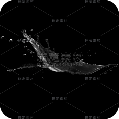 透明免抠水花元素