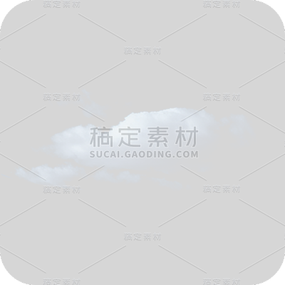 写实风格白云贴纸