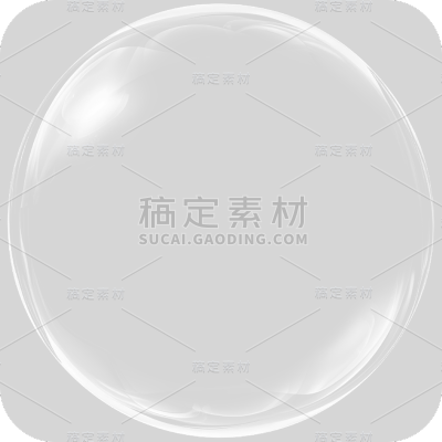 通用白色透明气泡冒泡元素贴纸