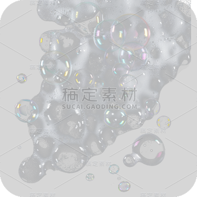 特效通用透明肥皂水泡泡元素素材