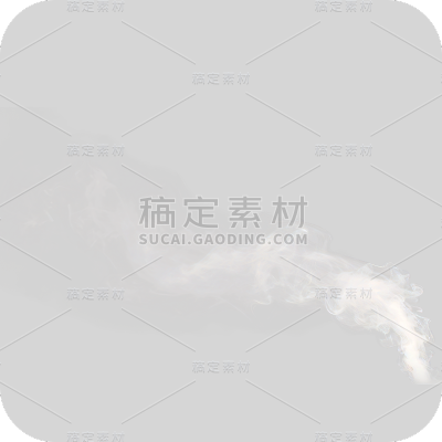 写实烟雾雨雾云雾热气白色元素贴纸
