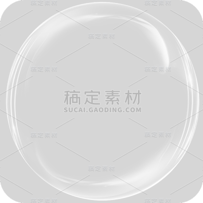 通用白色透明气泡冒泡元素贴纸