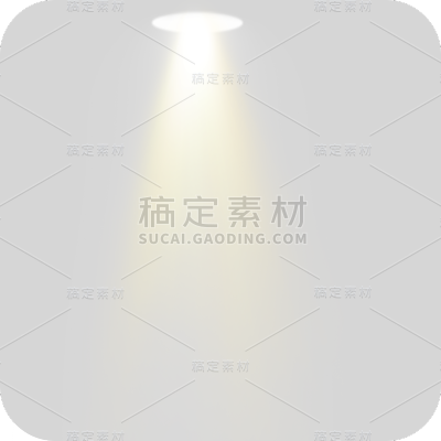 手绘-金色舞台灯光装饰元素5