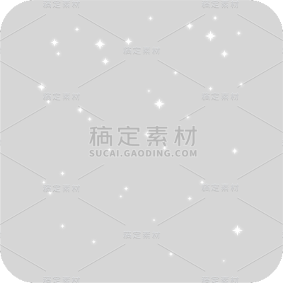 星星星光元素简约风白色贴纸