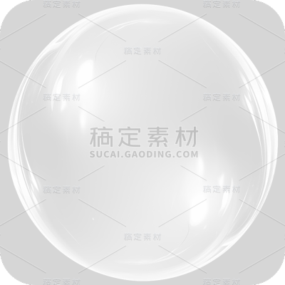 通用白色透明气泡冒泡元素贴纸