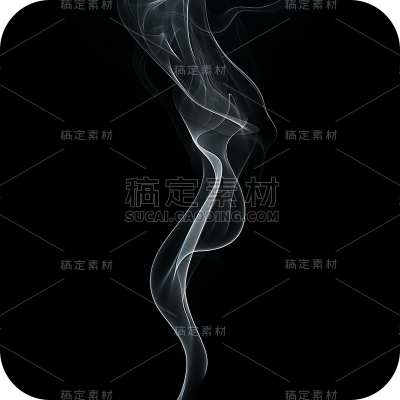 写实烟雾云雾雨雾白色气体元素贴纸