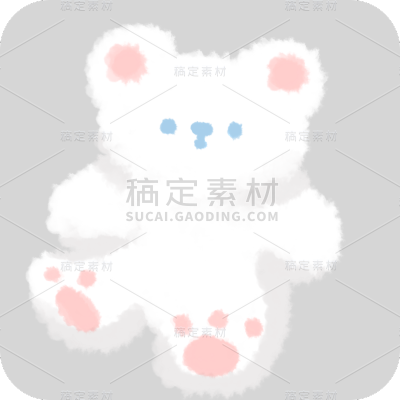 可爱风主题素材贴纸-小熊