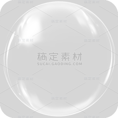 通用白色透明气泡冒泡元素贴纸