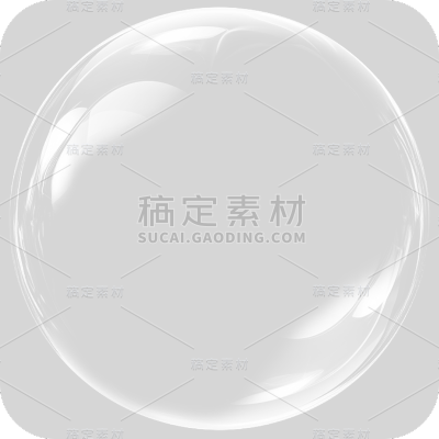 通用白色透明气泡冒泡元素贴纸