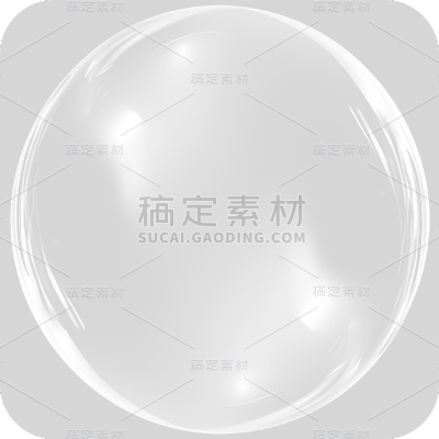 通用白色透明气泡冒泡元素贴纸