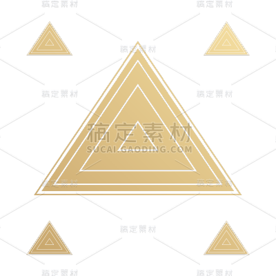 手绘-鎏金几何纹理贺卡装饰元素5