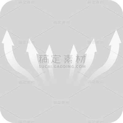 特效通用白色透气箭头图标元素素材