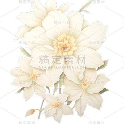 唯美白色花朵