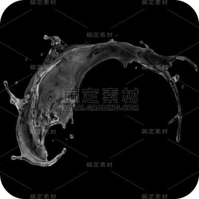 透明免抠水花元素