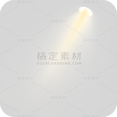 手绘-金色舞台灯光装饰元素2