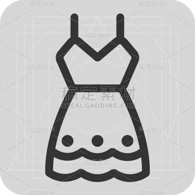 ICON-服饰icon-SVG-连衣裙