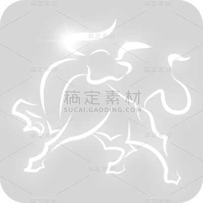 手绘-十二星座形象贴纸-金牛座