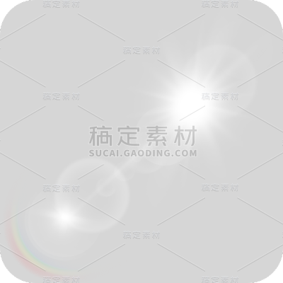 特效通用白色太阳光晕元素素材