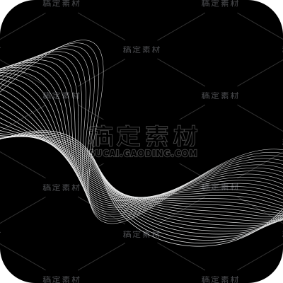抽象线曲线条元素素材