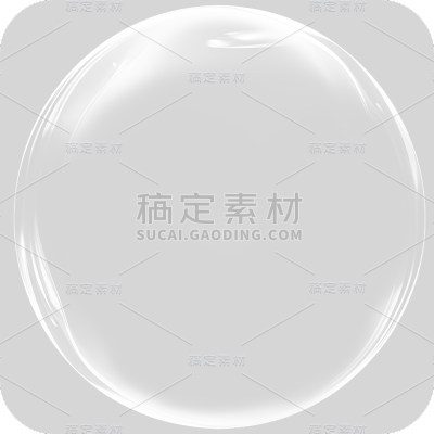 通用白色透明气泡冒泡元素贴纸