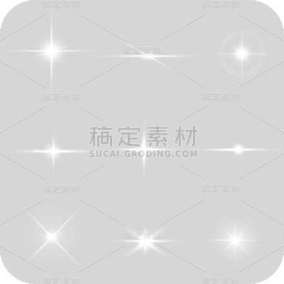 特效白色十字光效元素素材组合合集