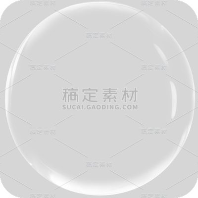 通用白色透明气泡冒泡元素贴纸