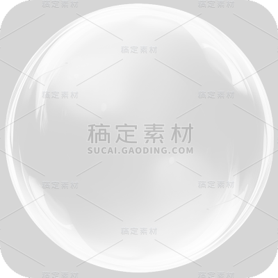 通用白色透明气泡冒泡元素贴纸
