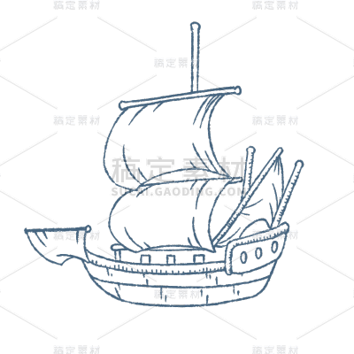手绘-旅行度假印章贴纸