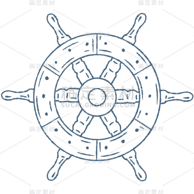 手绘-旅行度假印章贴纸