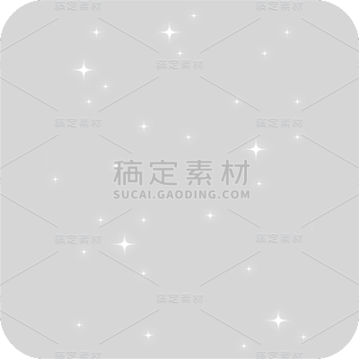 星星星光元素简约风白色贴纸