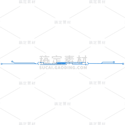 简约科技蓝色分割线