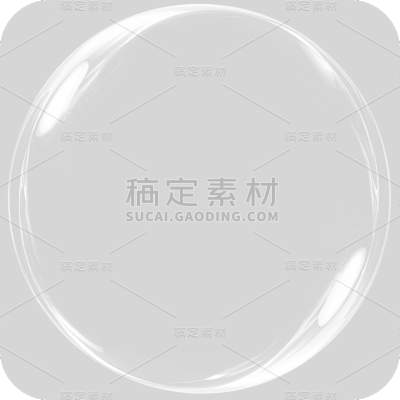 通用白色透明气泡冒泡元素贴纸